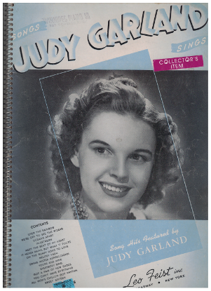 Picture of Songs Judy Garland Sings, sheet music songbook