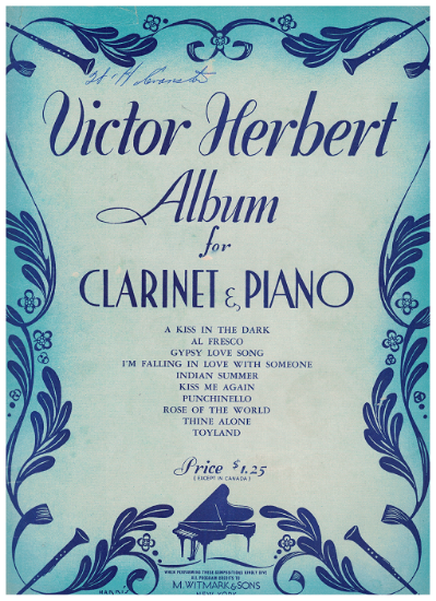 Picture of Victor Herbert Album for Clarinet & Piano, arr. Jean Gossette