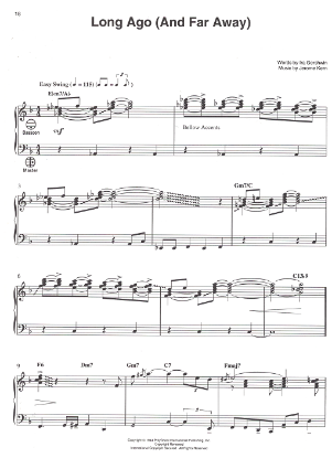 Picture of Long Ago (And Far Away), Ira Gershwin & Jerome Kern, arr. for accordion solo by Kenny Kotwitz, sheet music