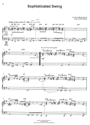 Picture of Sophisticated Swing, Mitchell Parish & Will Hudson, arr. for accordion solo by Kenny Kotwitz, sheet music