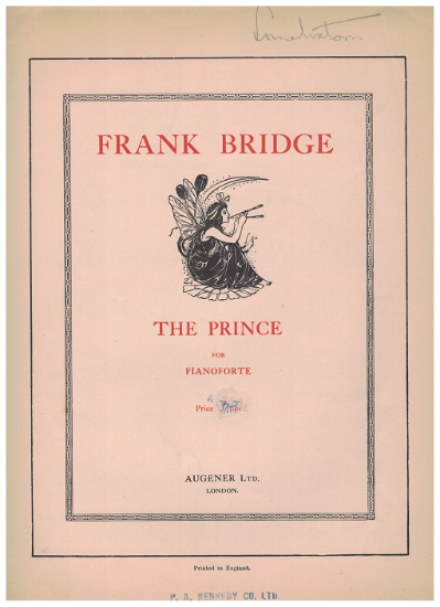 Picture of The Prince, Frank Bridge, piano