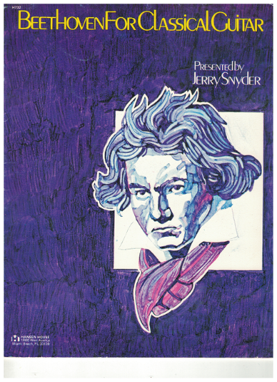 Picture of Beethoven for Classic Guitar, ed. Jerry Snyder, guitar solo, sheet music folio