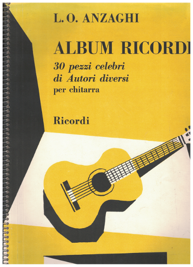 Picture of Album Ricordi, 30 Celebrated Pieces for Classical Guitar, ed. Luigi Oreste Anzaghi, sheet music folio