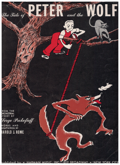 Picture of The Tale of Peter and the Wolf, Serge Prokofieff, words & adaptation by Harold J. Rome, sheet music