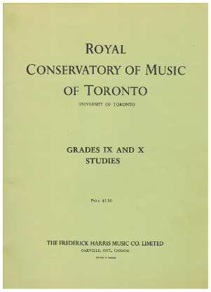 Picture of 1953, Royal Conservatory of Music, Piano Studies Grades 9 & 10, 1953 edition, University of Toronto, sheet music folio