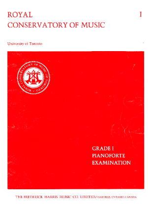 Picture of 1981, Royal Conservatory of Music, Grade 1 Piano Exam Book, 1981 Edition, University of Toronto, sheet music folio