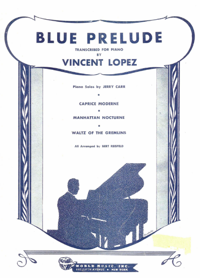 Picture of Blue Prelude, Joe Bishop, transcr. Vincent Lopez, piano solo sheet music