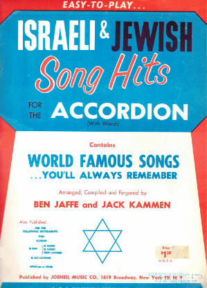Picture of Israeli & Jewish Song Hits, arr. Ben Jaffe & Jack Kammen, accordion sheet music songbook