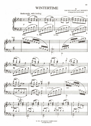 Picture of Wintertime, Hagood Hardy, arr. David Jessie, piano solo sheet music