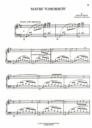 Picture of Maybe Tomorrow, Hagood Hardy, arr. Frank Metis, piano solo, sheet music