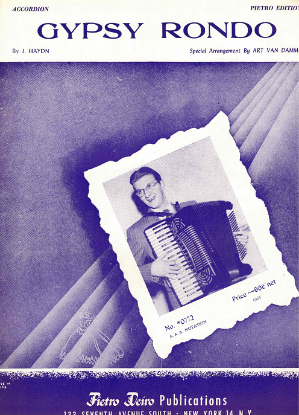 Picture of Gypsy Rondo, F. J. Haydn, arr. Art Van Damme, transcribed by Gordon E. Lofgren, accordion solo sheet music