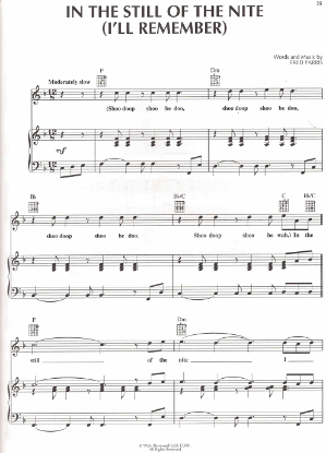 Picture of In the Still of the Night (I'll Remember), Fred Parris, recorded by Boyz II Men, sheet music