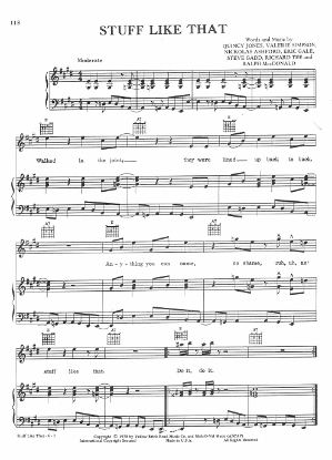 Picture of Stuff Like That, Quincy Jones/ Valerie Simpson/ Nickolas Ashford et al, sheet music