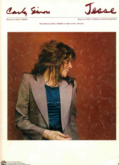 Picture of Jesse, Carly Simon & Mike Mainieri, sheet music