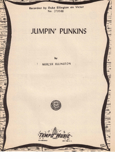 Picture of Jumpin' Punkins, Mercer Ellington, piano solo sheet music