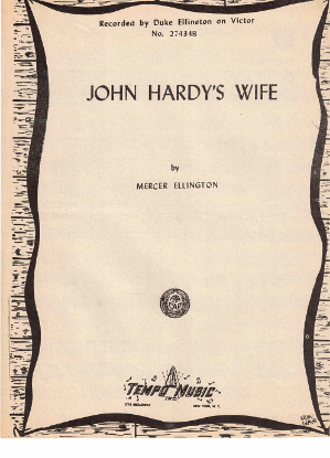 Picture of John Hardy's Wife, Mercer Ellington, piano solo sheet music