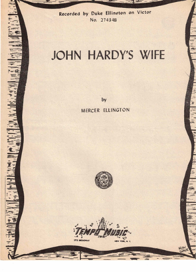 Picture of John Hardy's Wife, Mercer Ellington, piano solo sheet music