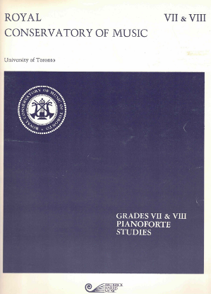 Picture of 1978, Royal Conservatory of Music, Piano Studies Grades 7 & 8, 1978 Edition, University of Toronto, Royal Conservatory of Music, sheet music folio