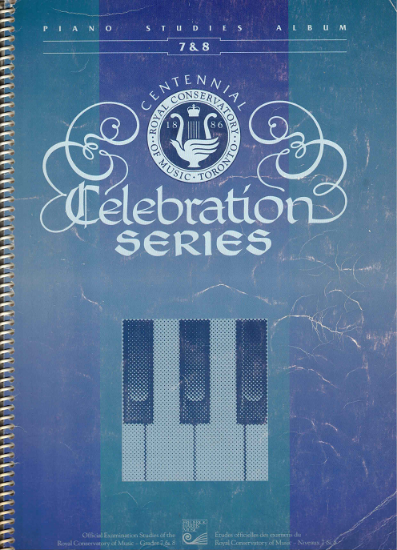 Picture of 1988, Royal Conservatory of Music, Piano Studies Grades 7 & 8, Centennial Celebration Series, 1988 Edition, sheet music folio