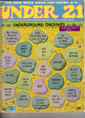 Picture of Under 21, Hits of the Late 60's, piano/ vocal/ guitar, sheet music songbook, coil bound