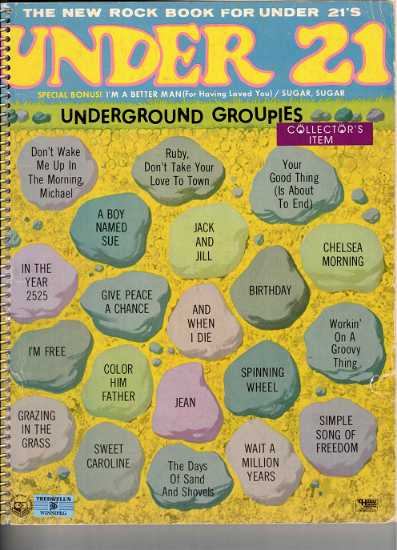 Picture of Under 21, Hits of the Late 60's, piano/ vocal/ guitar, sheet music songbook, coil bound