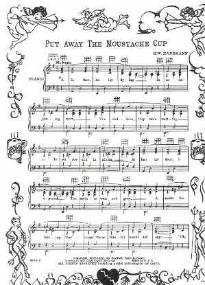 Picture of Put Away the Moustache Cup, H. W. Hanemann, sheet music