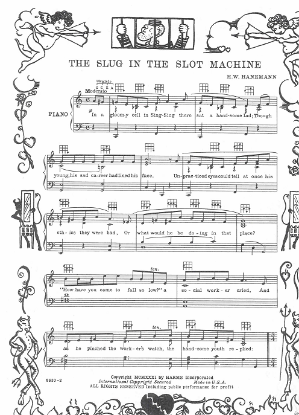 Picture of The Slug in the Slot Machine, H. W. Hanemann, sheet music