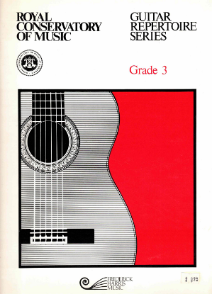 Picture of Guitar Grade 3 Exam Book, Repertoire & Studies, 1980 Edition, Royal Conservatory of Music, University of Toronto