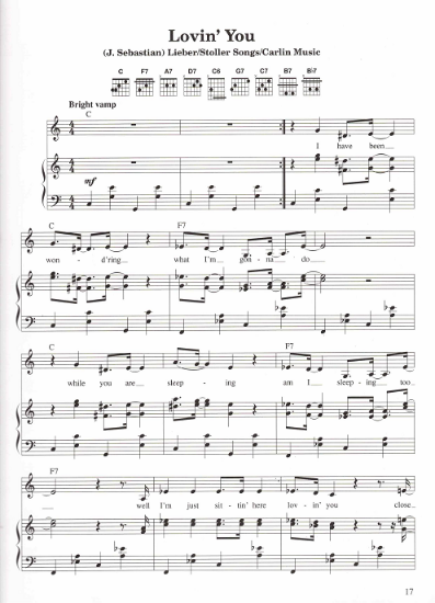 Picture of Lovin' You, John Sebastian, recorded by Mary Black, sheet music