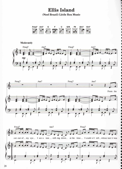 Picture of Ellis Island, Noel Brazil, recorded by Mary Black, sheet music