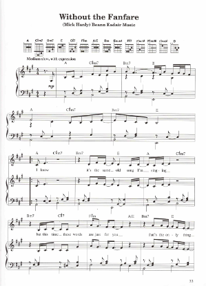 Picture of Without the Fanfare, Mike Hanly, recorded by Mary Black, sheet music