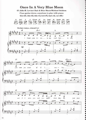Picture of Once in a Very Blue Moon, Pat Alder & Eugene Levine, recorded by Mary Black, sheet music