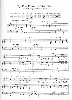Picture of By the Time It Gets Dark, Sandy Dennie, recorded by Mary Black, sheet music