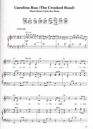 Picture of Carolina Rua (The Crooked Road), Thom Moore, recorded by Mary Black, sheet music