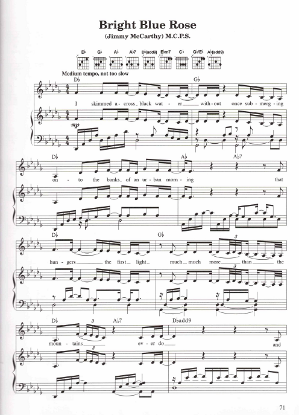 Picture of Bright Blue Rose, JimmyMcCarthy, recorded by Mary Black, sheet music