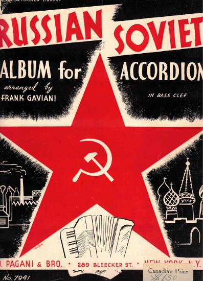 Picture of Russian Soviet Album for Accordion, arr. Frank Gaviani, sheet music folio