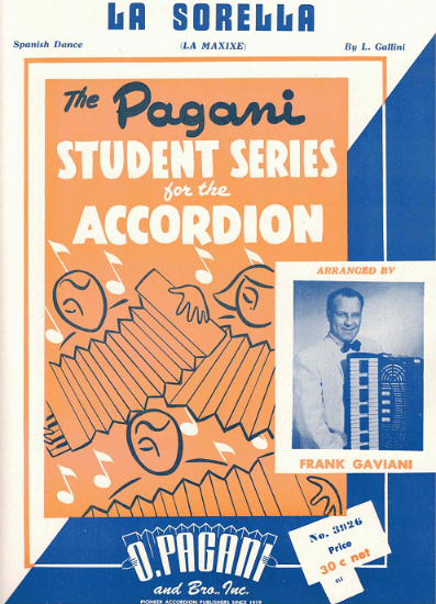 Picture of La Sorella (La Maxixe), L. Gallini, arr. Frank Gaviani, easy accordion solo sheet music