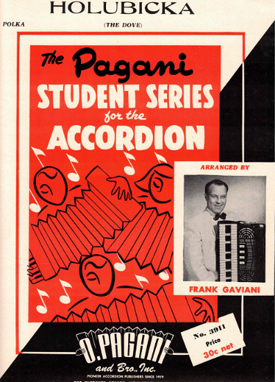 Picture of Holubicka (The Dove), arr. Frank Gaviani, easy accordion solo sheet music