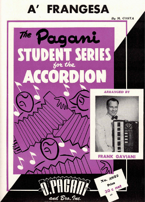 Picture of A' Frangesa, M. Costa, arr. Frank Gaviani, easy accordion solo sheet music