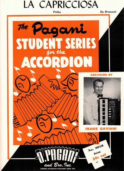 Picture of La Capricciosa, Branzoli, arr. Frank Gaviani, easy accordion solo sheet music