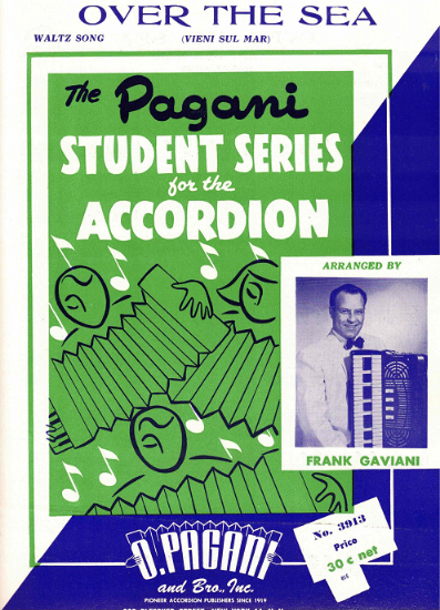 Picture of Over the Sea (Vieni sul mar), arr. Frank Gaviani, easy accordion solo sheet music