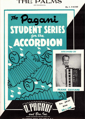 Picture of The Palms (Les Rameaux), J. Faure, arr. Frank Gaviani, easy accordion solo sheet music