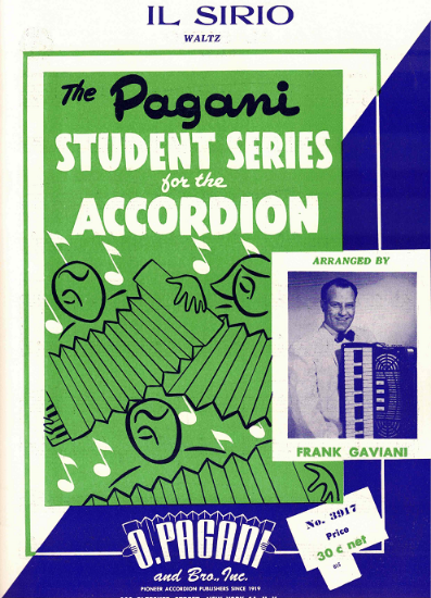 Picture of Il Sirio, arr. Frank Gaviani, easy accordion solo sheet music