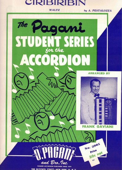 Picture of Ciribiribin, A. Pestalozza, arr. Frank Gaviani, easy accordion solo sheet music