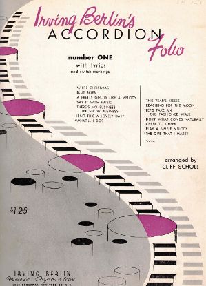 Picture of Irving Berlin's Accordion Folio Number One, arr. Cliff Scholl