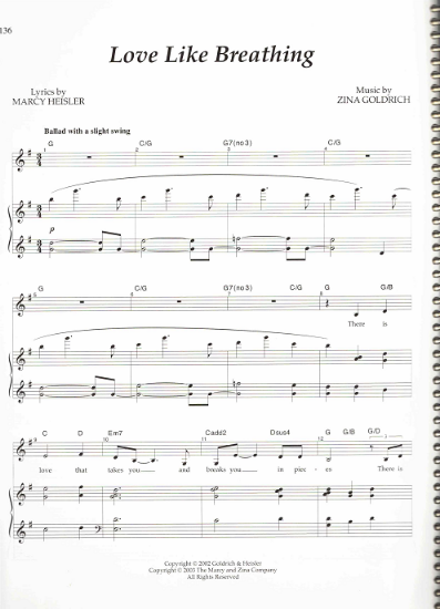 Picture of Let Me Grow Old, Marcy Heisler & Zina Goldrich, sheet music