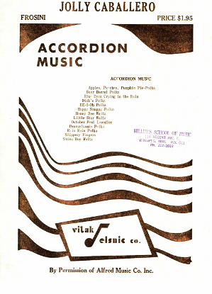 Picture of Jolly Caballero, Paso Doble, Pietro Frosini, accordion solo sheet music