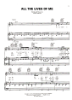 Picture of All the Lives of Me, written & recorded by Peter Allen, sheet music