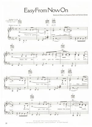 Picture of Easy from Now On, Susanna Clark & Carlene Carter, recorded by Emmy Lou Harris, sheet music