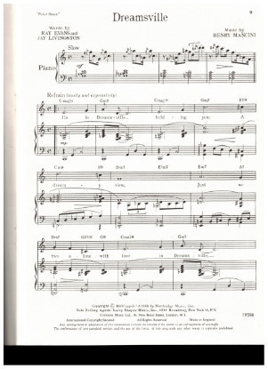 Picture of Dreamsville, from TV series "Peter Gun", Ray Evans/ Jay Livingston/ Henry Mancini, sheet music